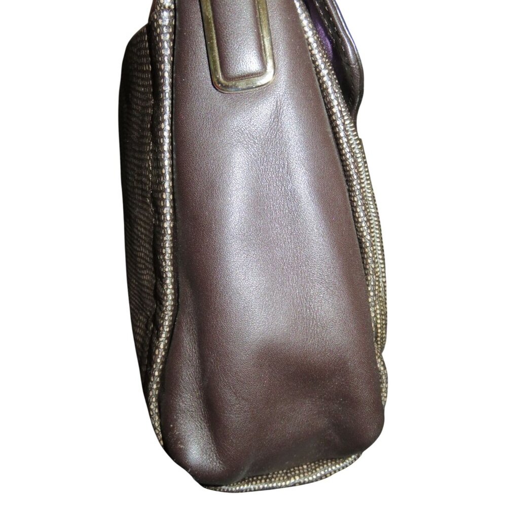 Coach 2013 Madison Glitter Lizard Sadie Flap Leather Crossbody Satchel in Brown - Picture 3 of 11